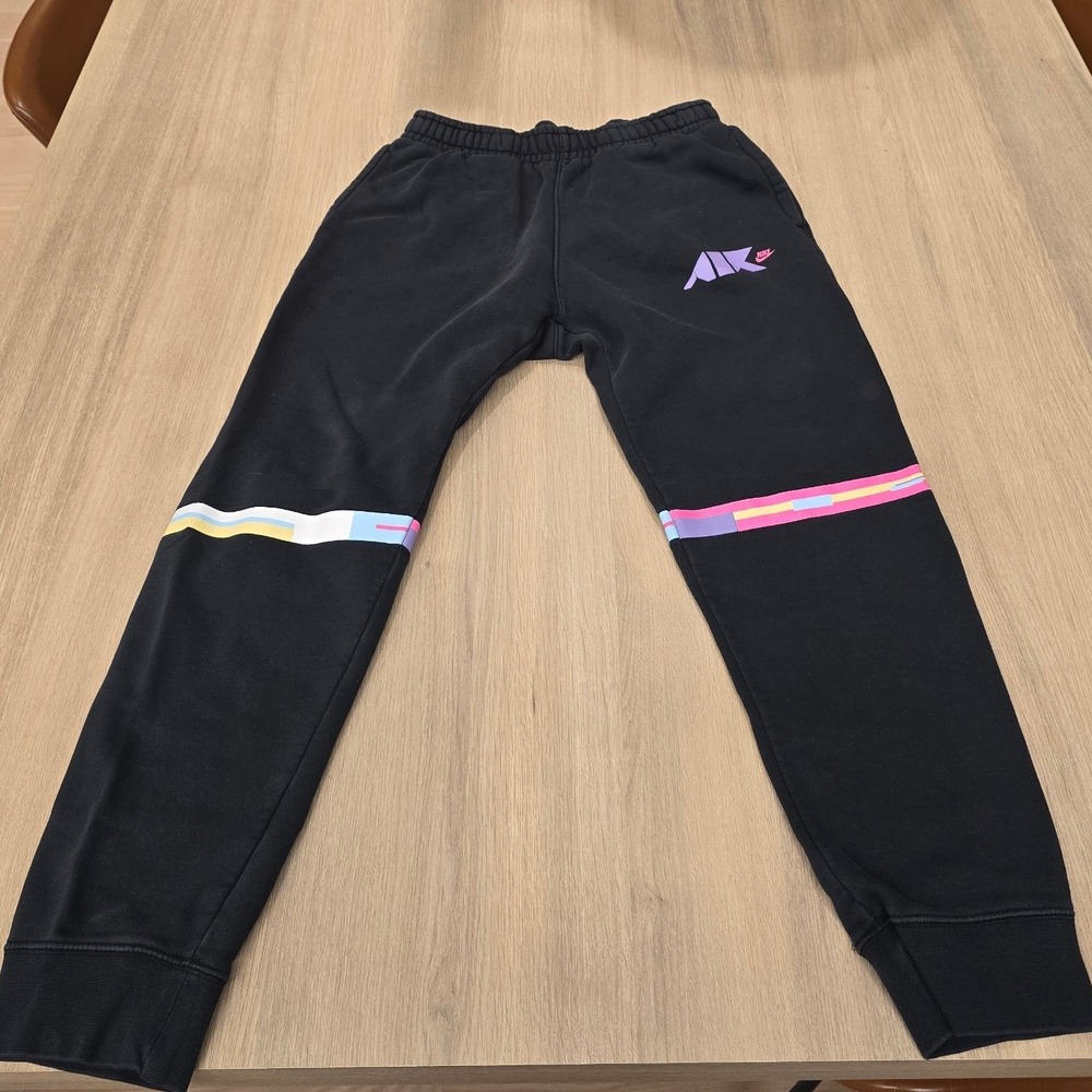 Nike Air Tapered Sweatpants Small‎ Essential Geometric Collection Neon Accents